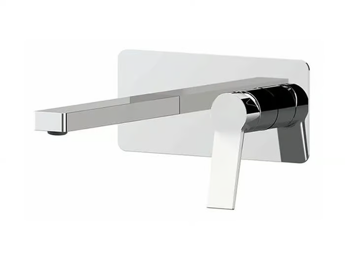 SLASH & DOT - Wall-mounted washbasin mixer with plate _ Remer Rubinetterie